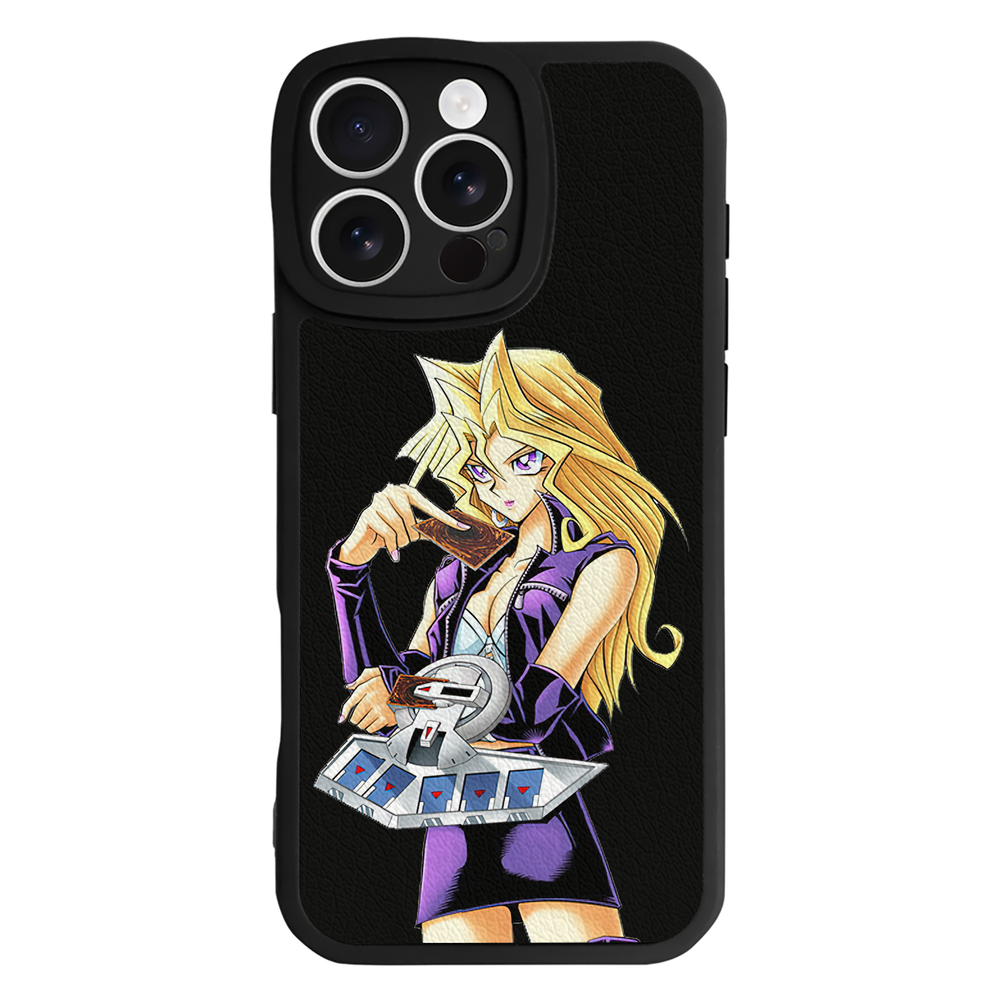 遊☆戯☆王 Yu-Gi-Oh! 【iPhone 16シリーズ対応】シリコンスマホケース（レザー調） 材質：シリコン
